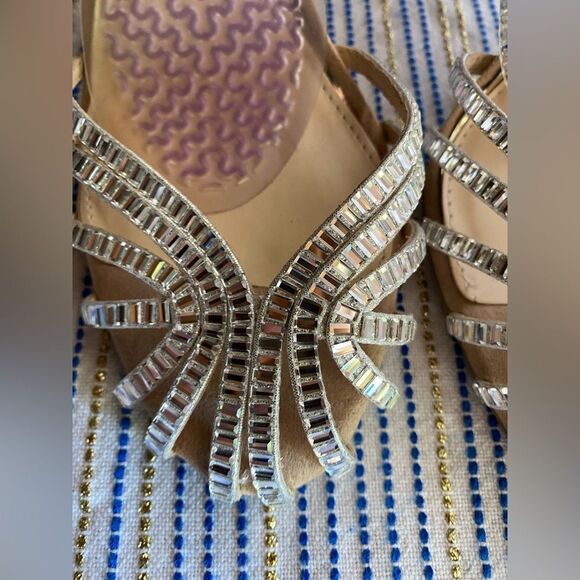 Jessica Simpson Jileta High Heel Sandals Womens Nude Buckle Sz 8.5 - Picture 6 of 15